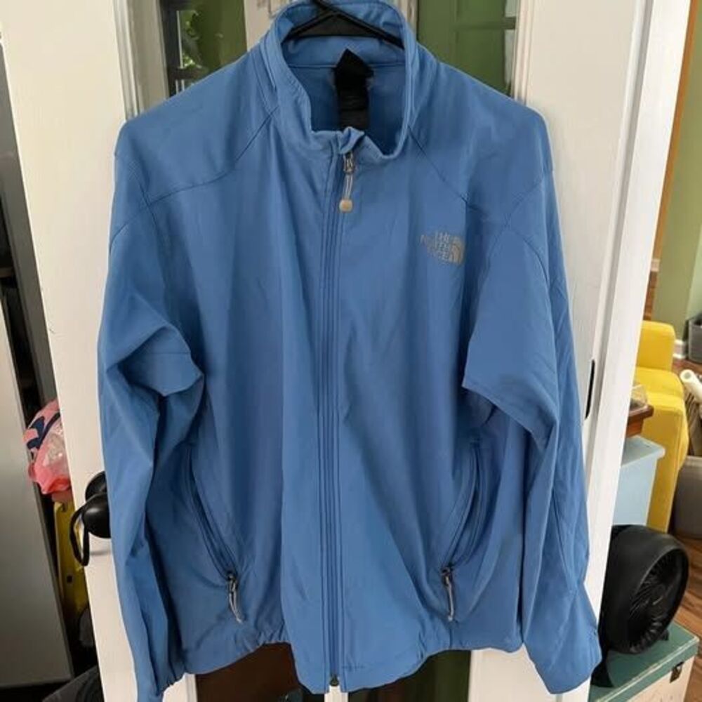 The North Face Blue Zip-Up Jacket Size XL